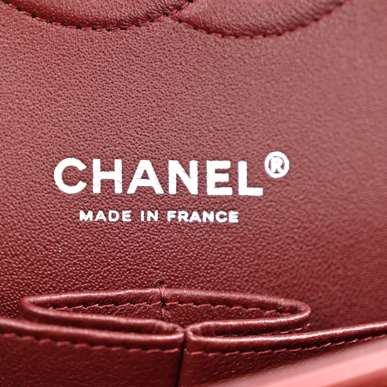 Chanel Lambskin Quilted Medium Double Flap Burgundy