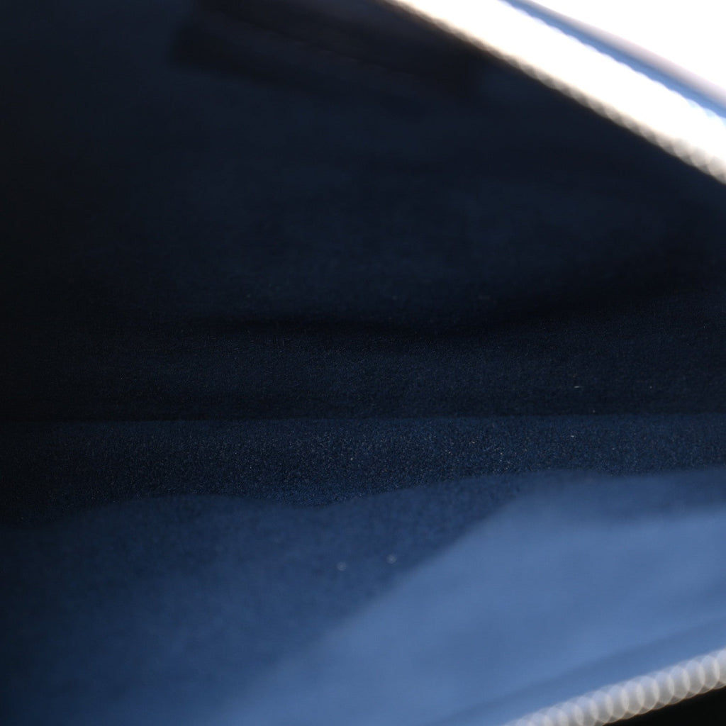 Louis Vuitton Lambskin Embossed Monogram Coussin PM Navy