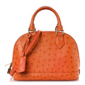 Louis Vuitton Ostrich Alma BB Piment