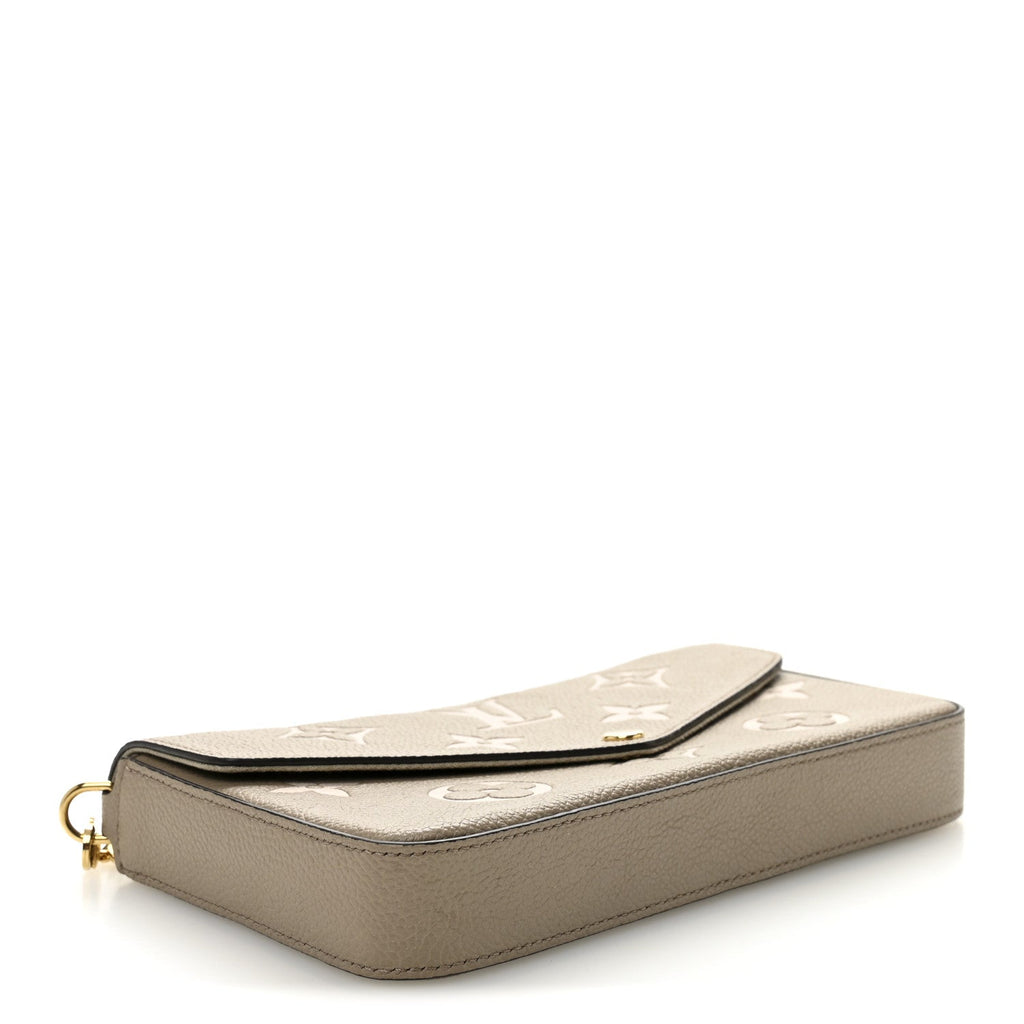 Louis Vuitton Empreinte Monogram Giant Felicie Pochette Tourterelle Creme