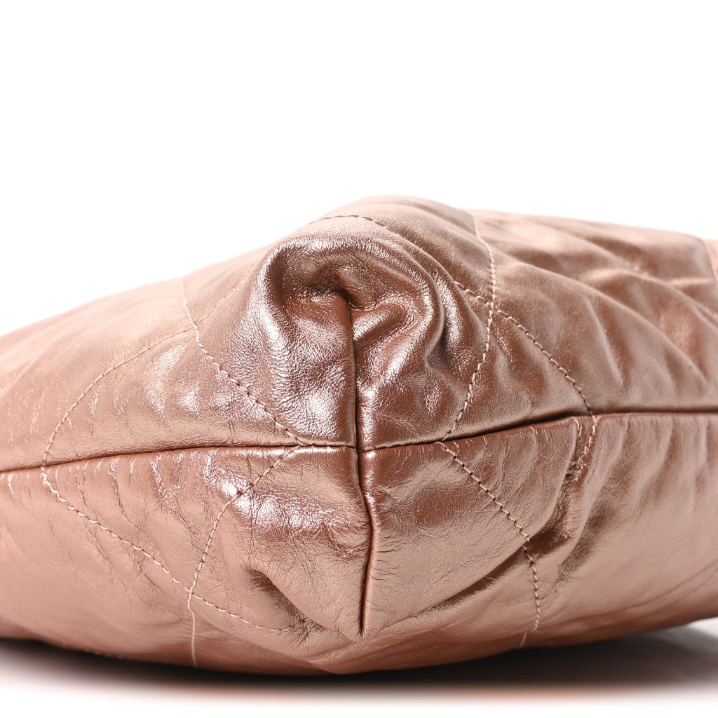Chanel Metallic Calfskin Quilted Small Chanel 22 Pink
