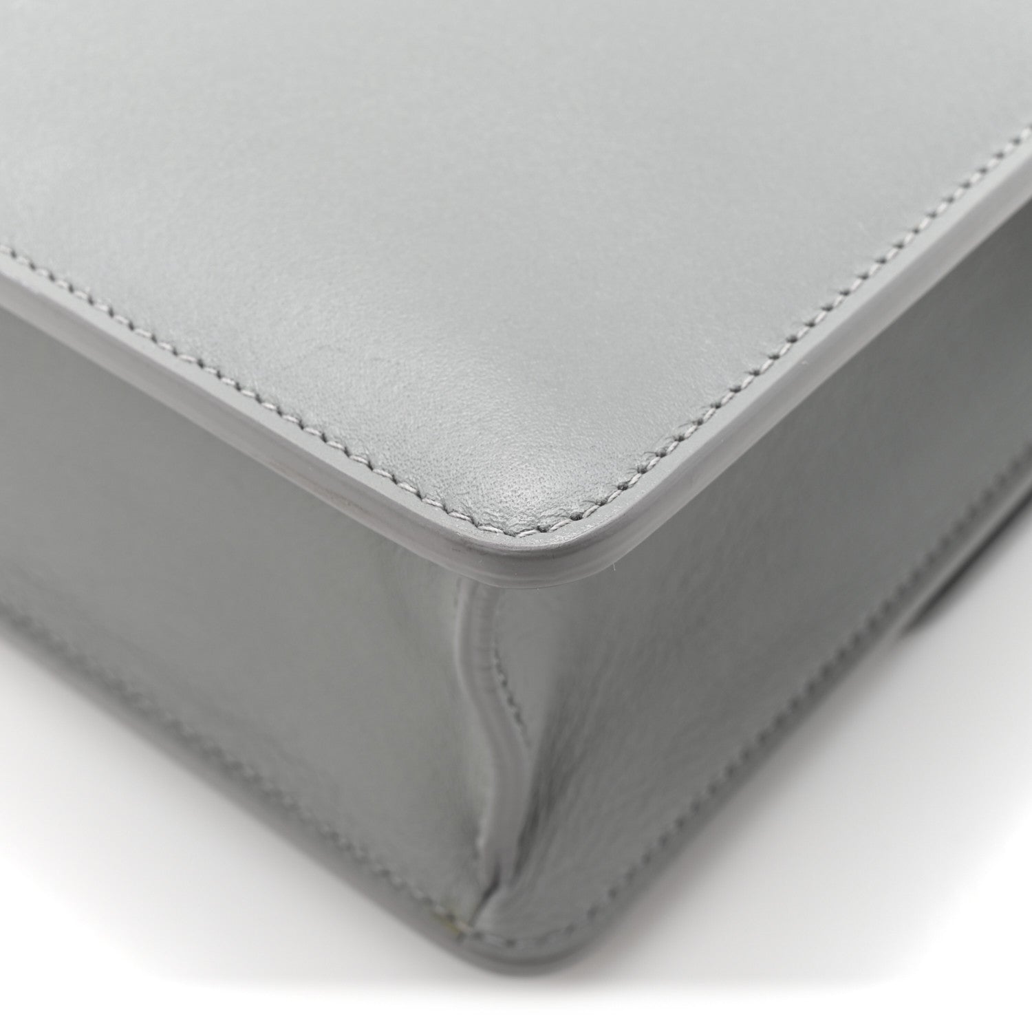 Christian Dior Box Calfskin 30 Montaigne Flap Bag Gray
