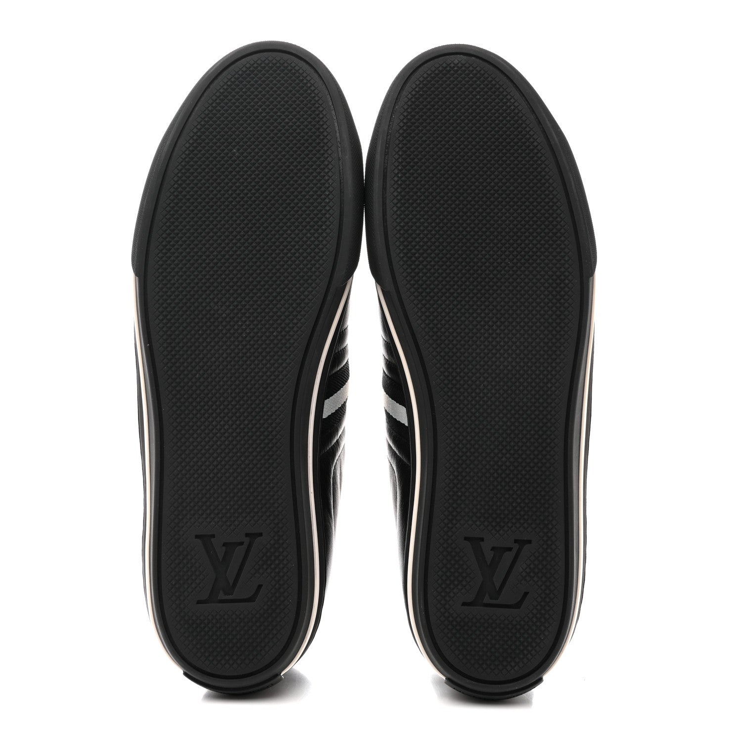 Louis Vuitton Calfskin Mens Cosmos Sneakers 8 Black