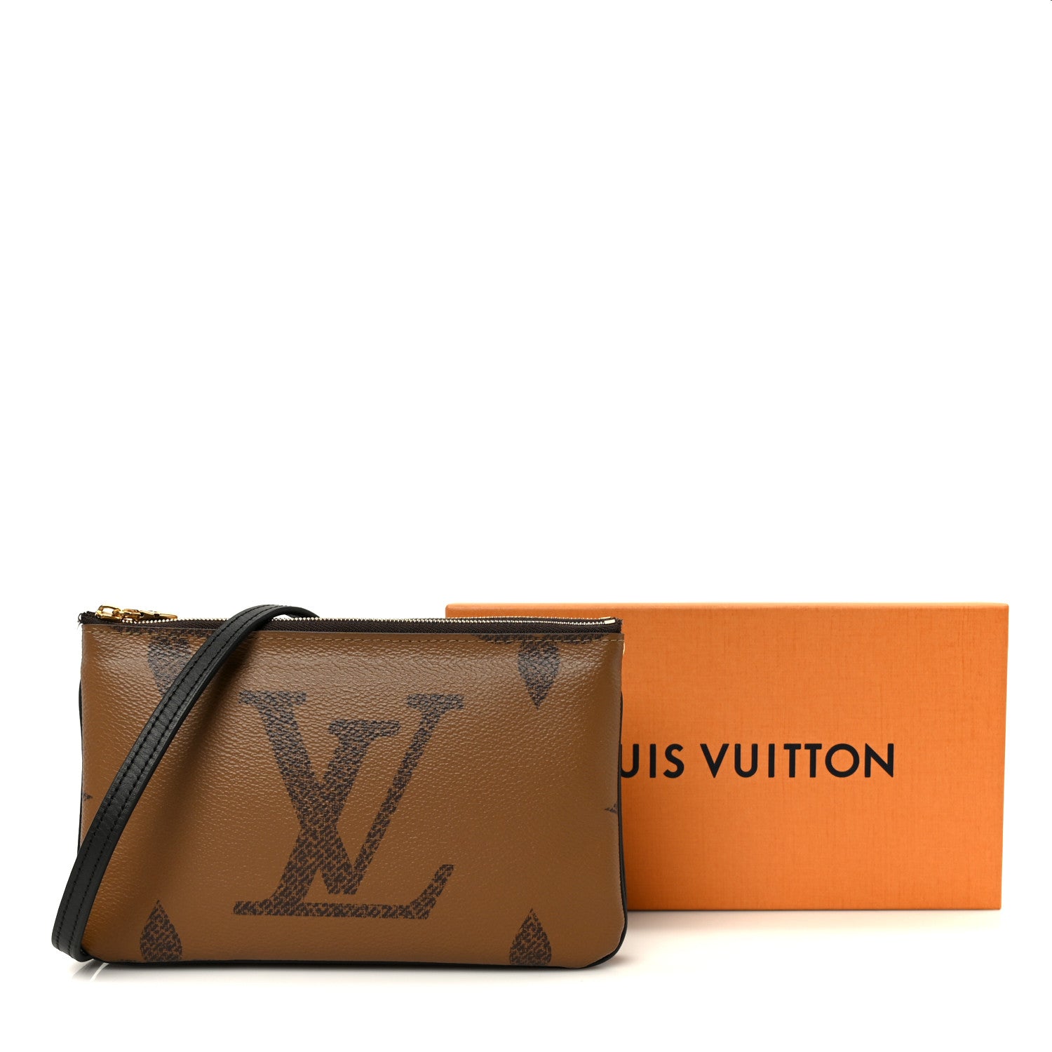 Louis Vuitton Reverse Monogram Giant Double Zip Pochette