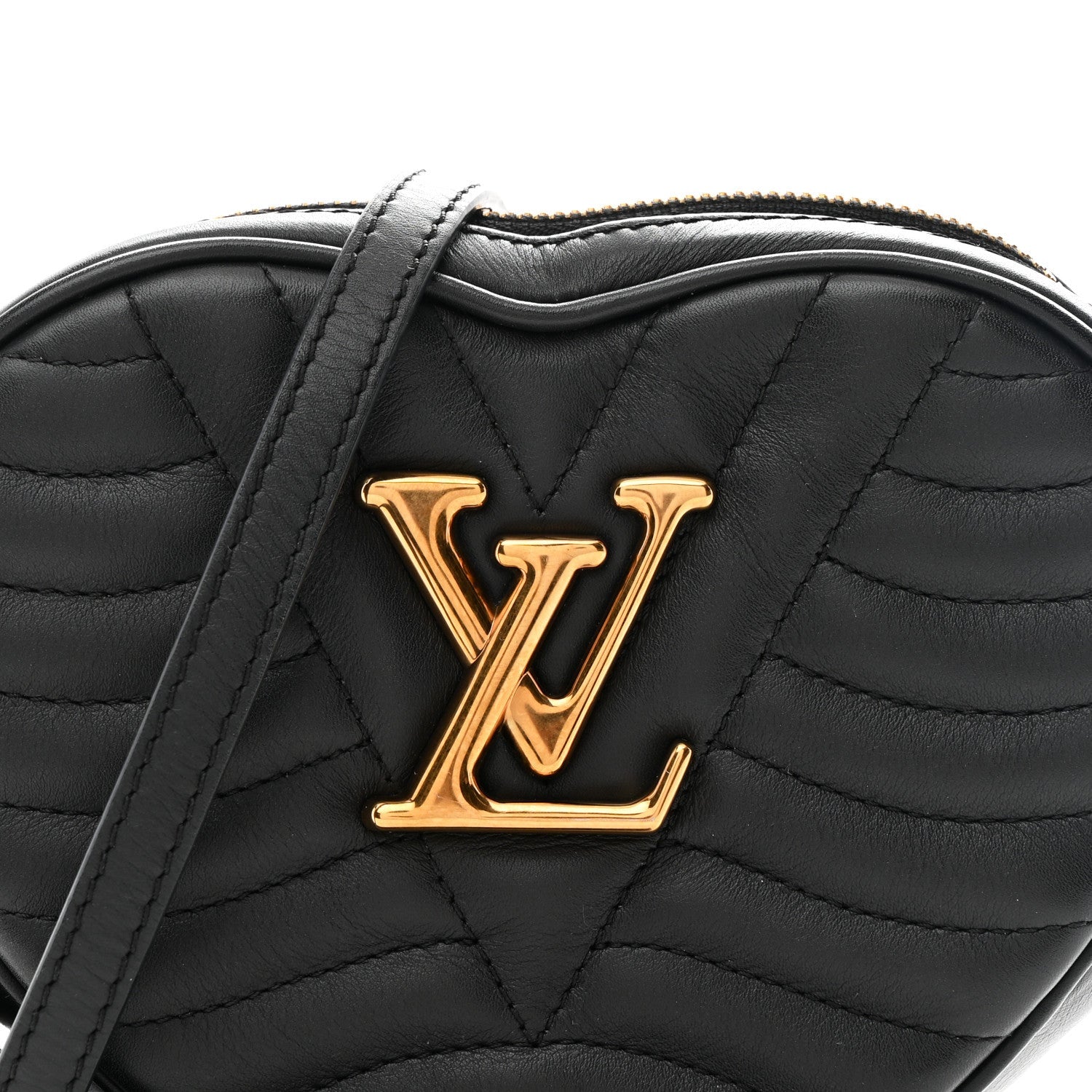 Louis Vuitton Calfskin New Wave Heart Bag Black