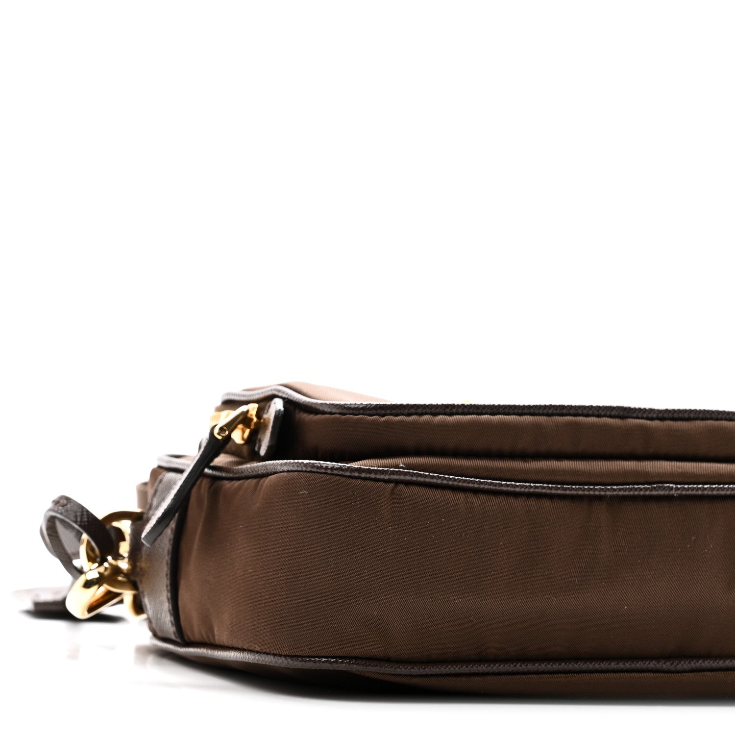 Prada Re-Nylon Saffiano Mini Shoulder Bag Sienna