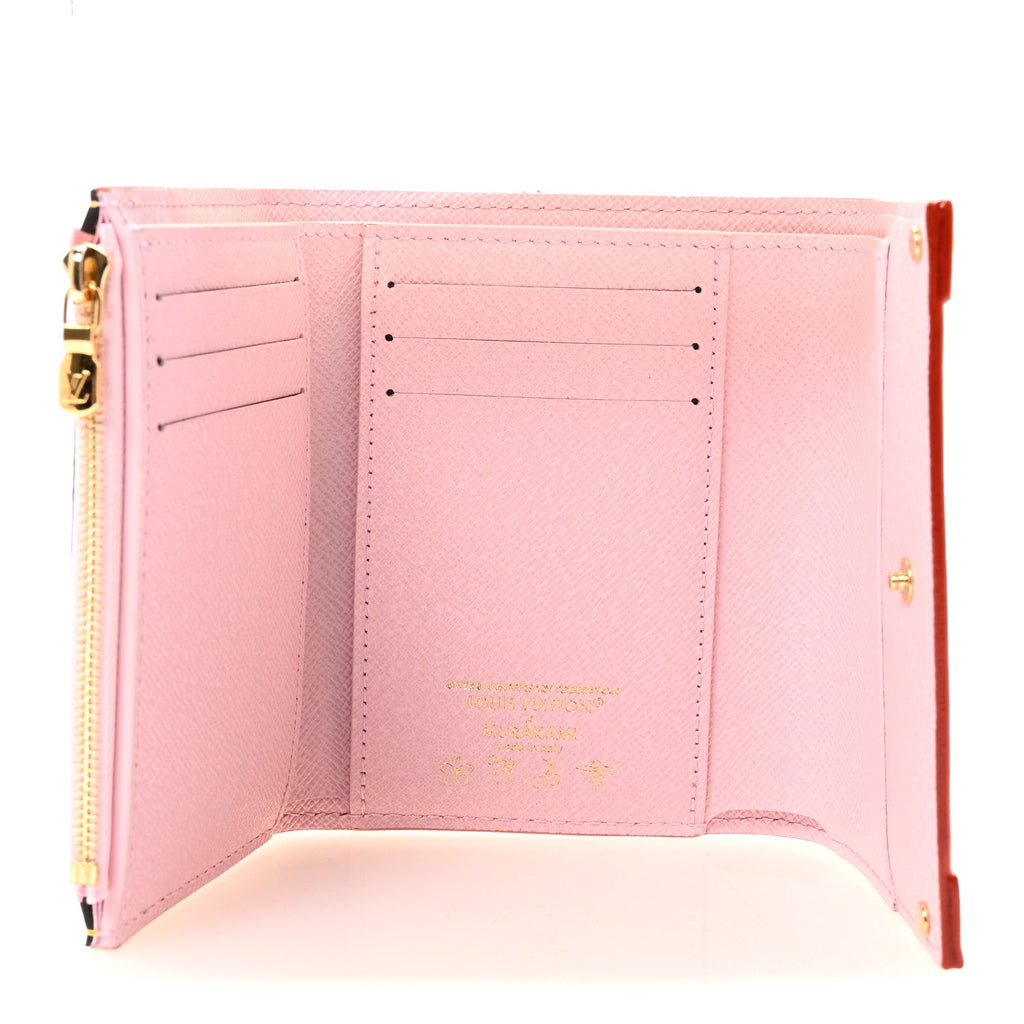 Louis Vuitton LV X TM Monogram Cherry Blossom Victorine Wallet Sakura Brown