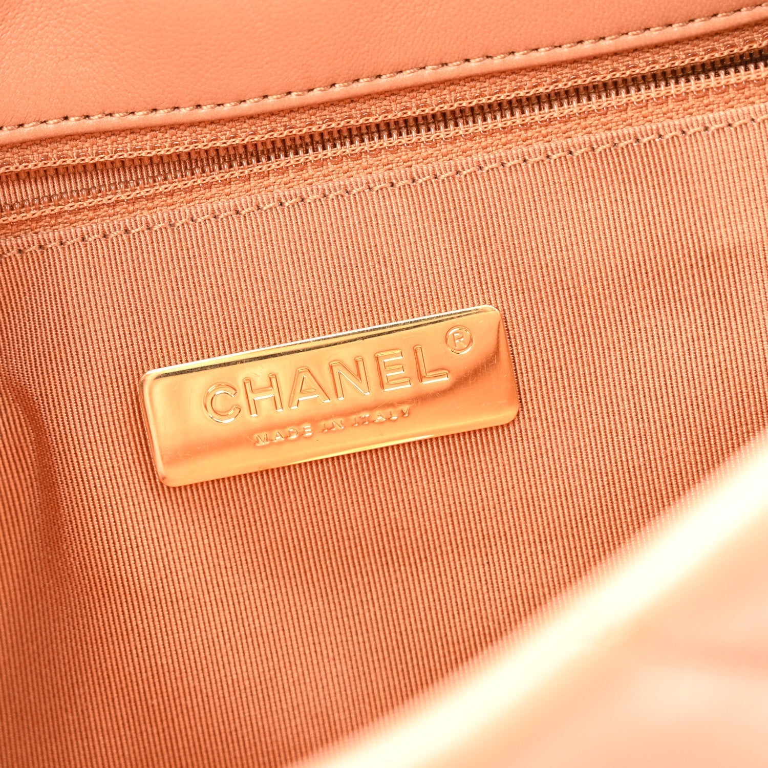 Chanel Lambskin Quilted Medium Chanel 19 Flap Brown