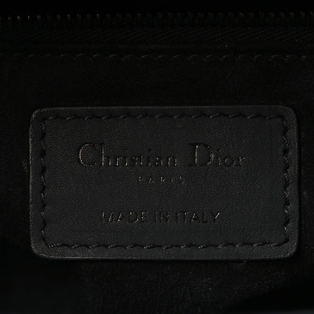 Christian Dior Ultra Matte Calfskin Cannage Small My ABCDior Lady Dior Black