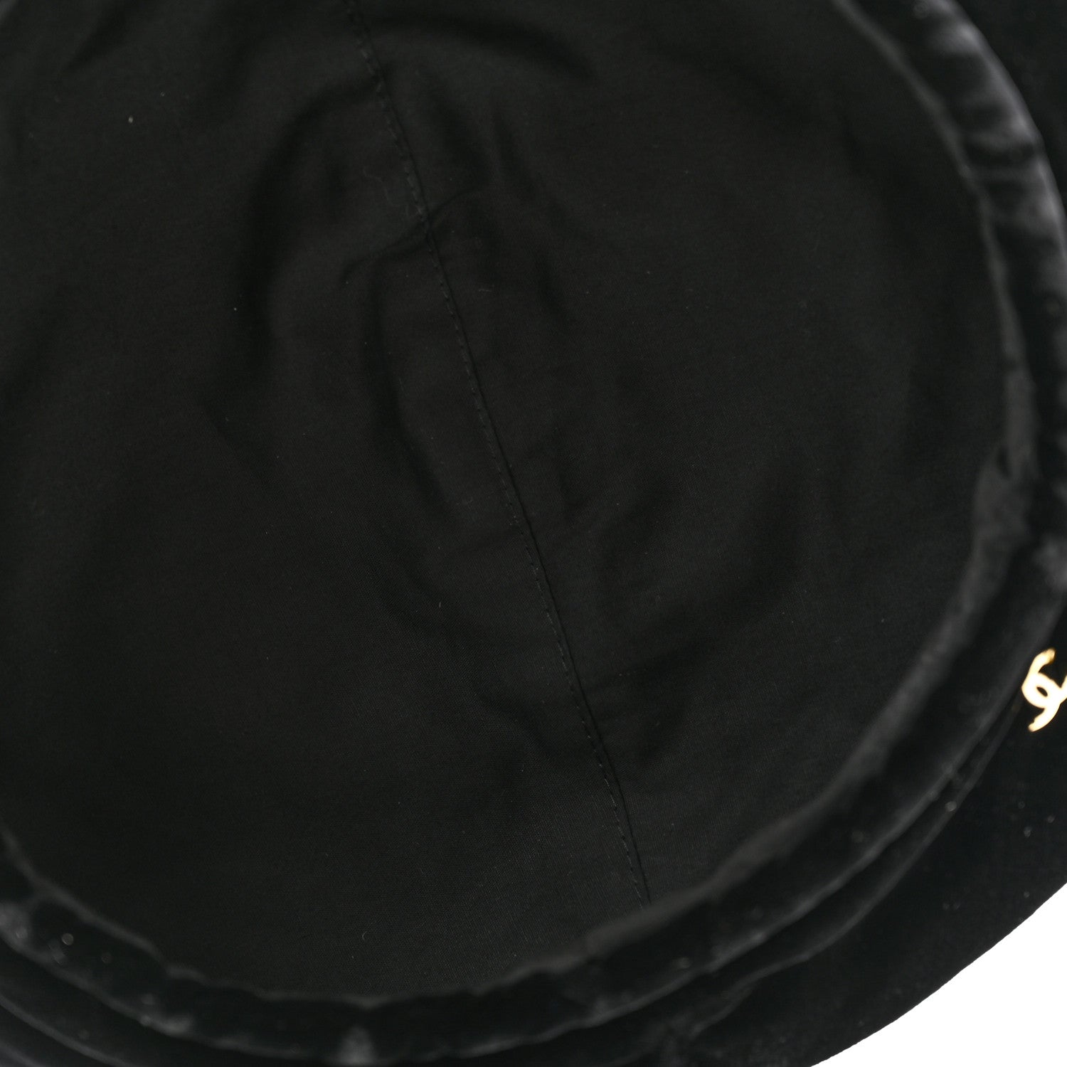 Chanel Velvet Beret Hat S Black