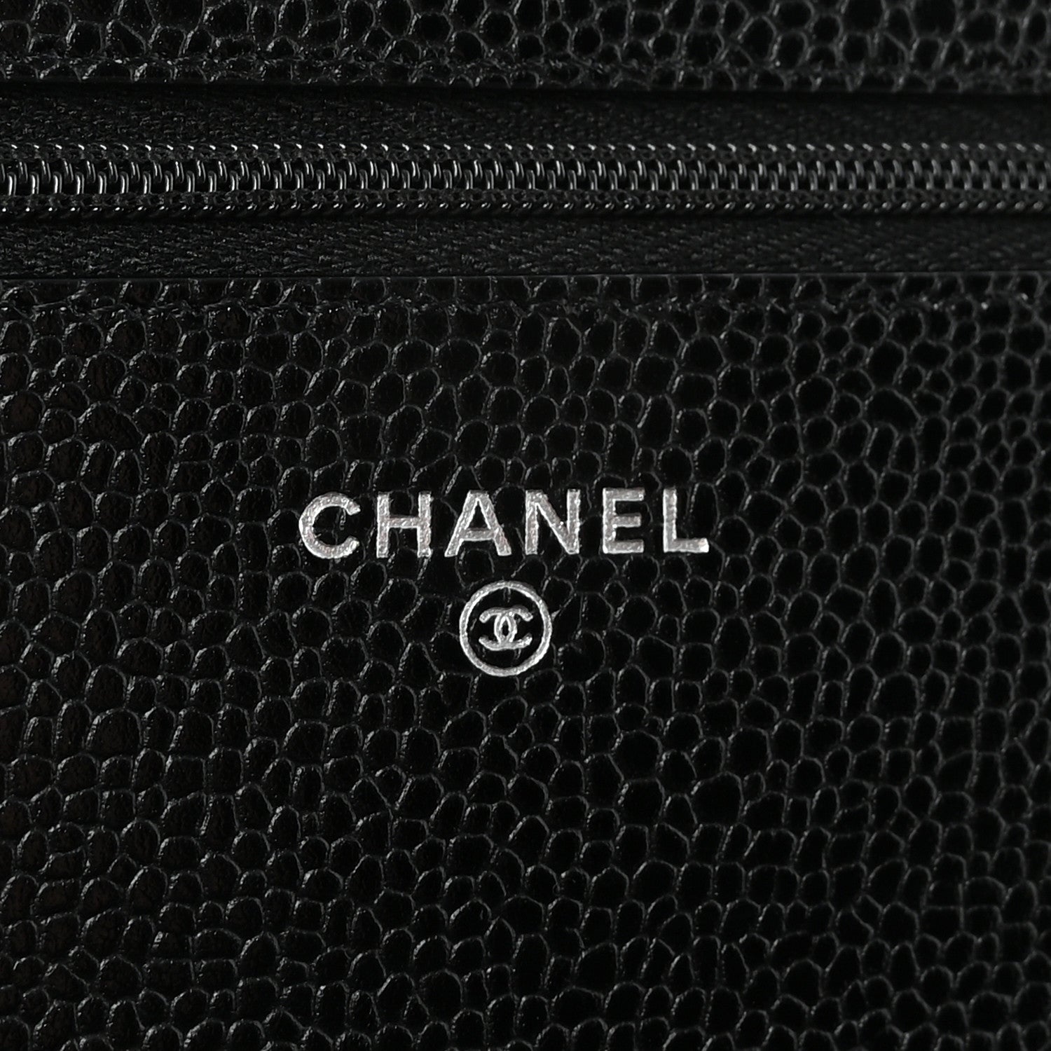 Chanel Caviar Quilted Wallet on Chain WOC Black