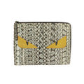 FENDI Snakeskin Monster Eyes Clutch