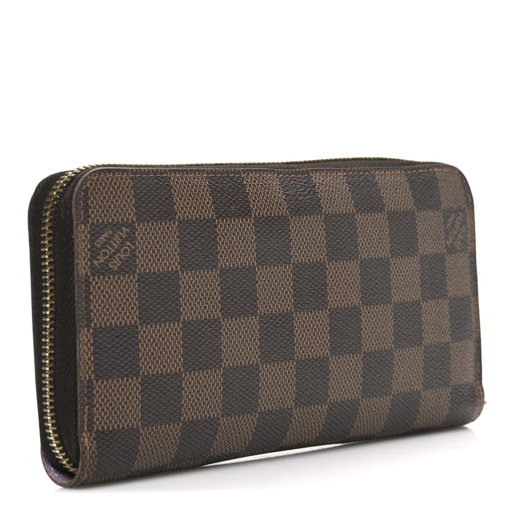 Louis Vuitton Damier Ebene Illustre Zippy Wallet Violet