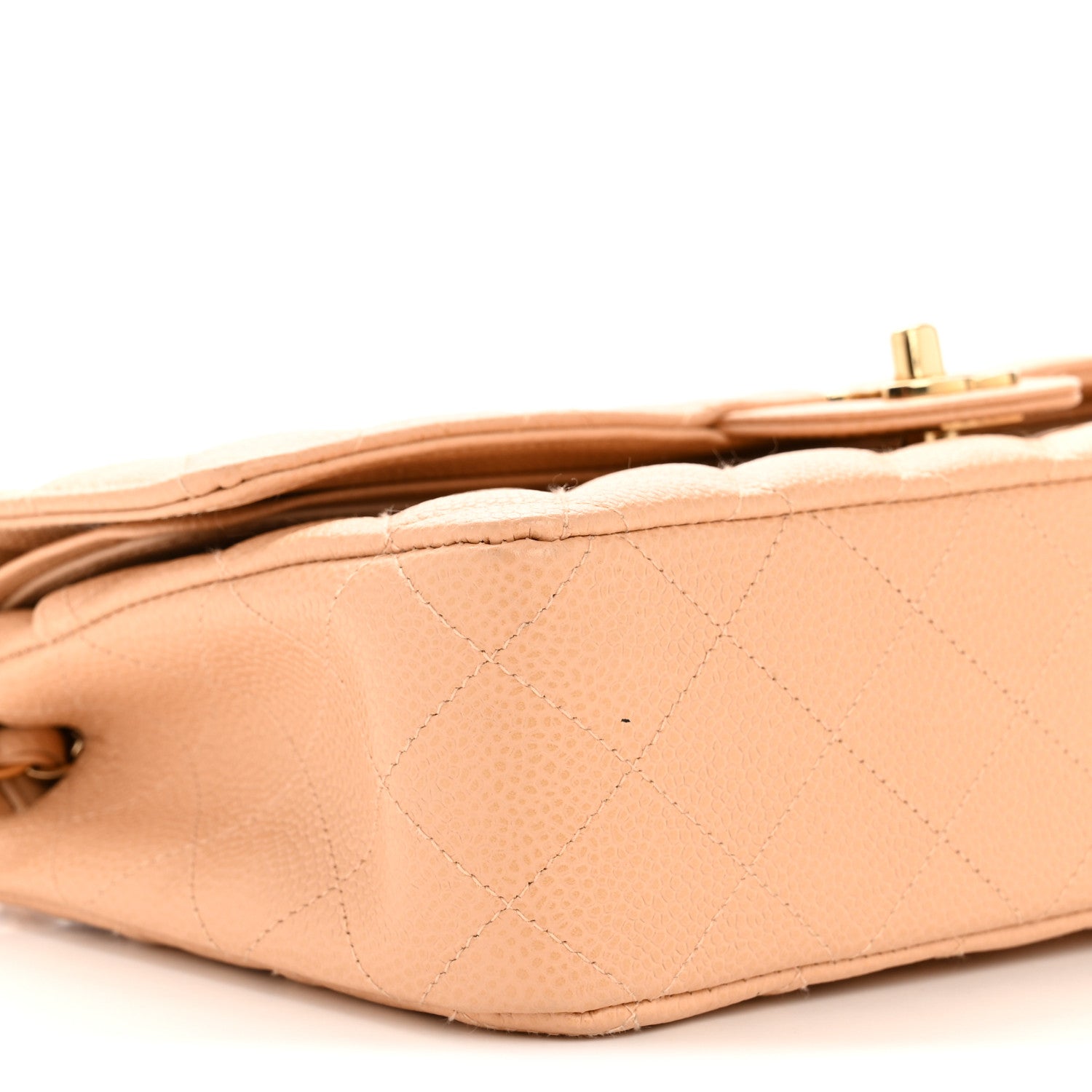 Chanel Caviar Quilted Medium Double Flap Beige Clair