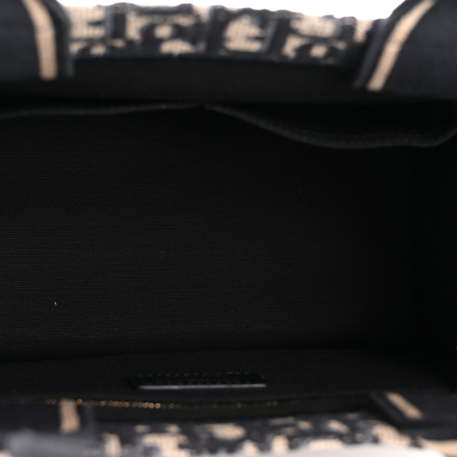 Christian Dior Oblique Calfskin Small Book Tote With Strap Blue Multicolor