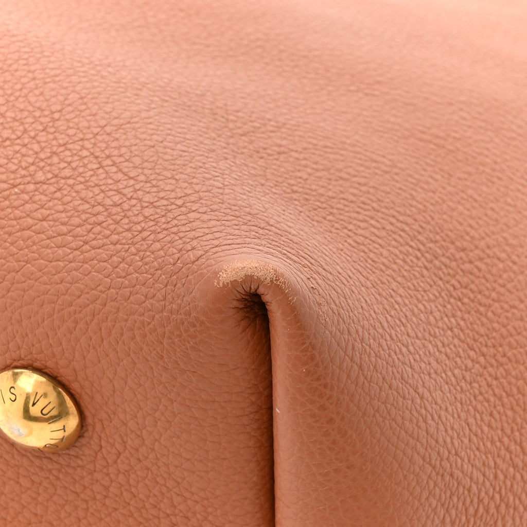 Louis Vuitton Grained Calfskin Low Key Hobo PM Cognac