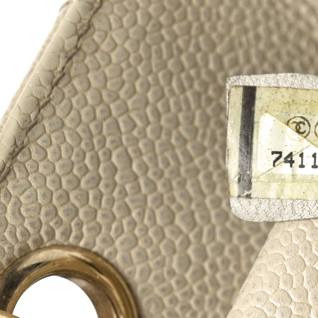 Chanel Caviar Quilted Petit Timeless Tote PTT Beige