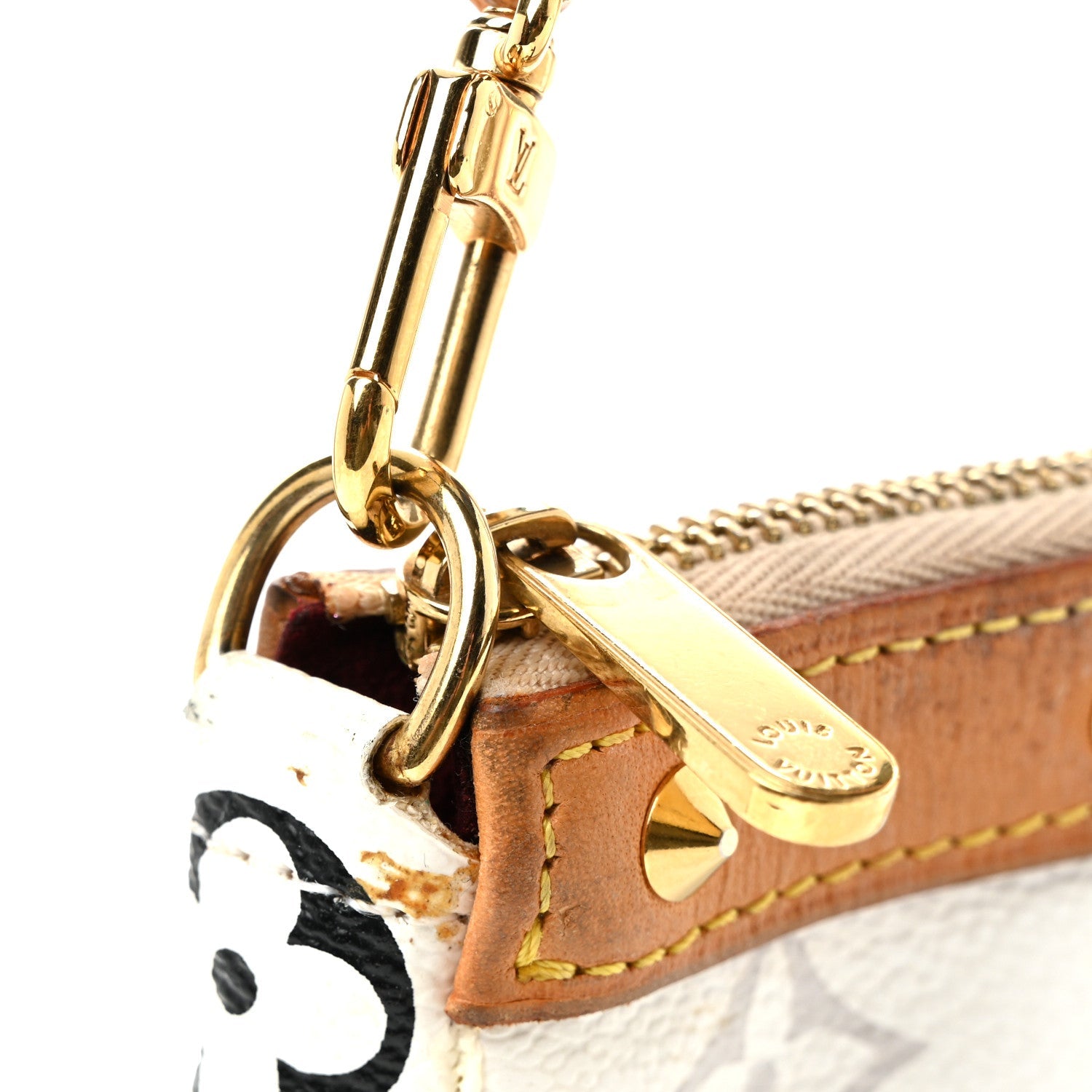 Louis Vuitton Monogram Multicolor Pochette Accessories White