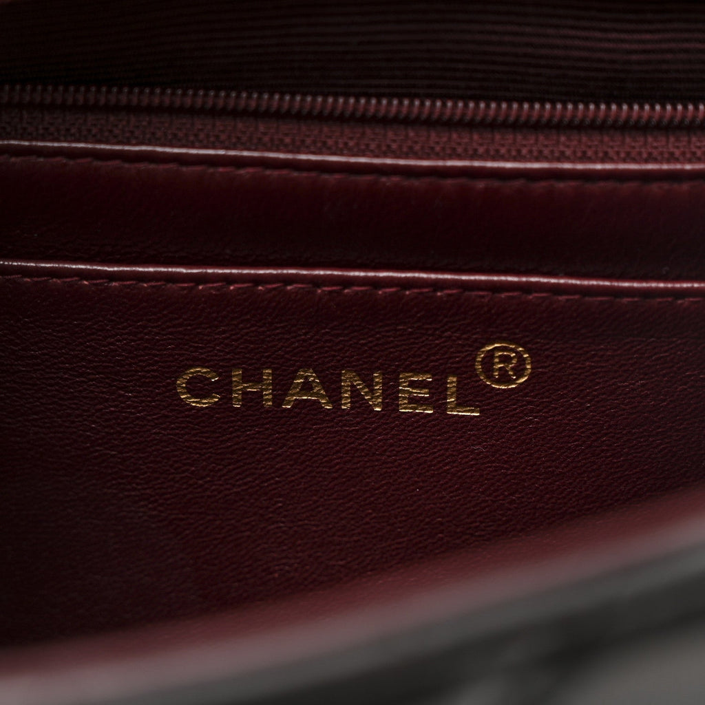 Chanel Lambskin Quilted XL Jumbo Single Flap Black