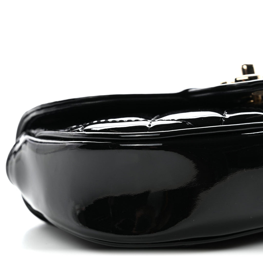 Chanel Patent Calfskin Quilted Mini Flap Black