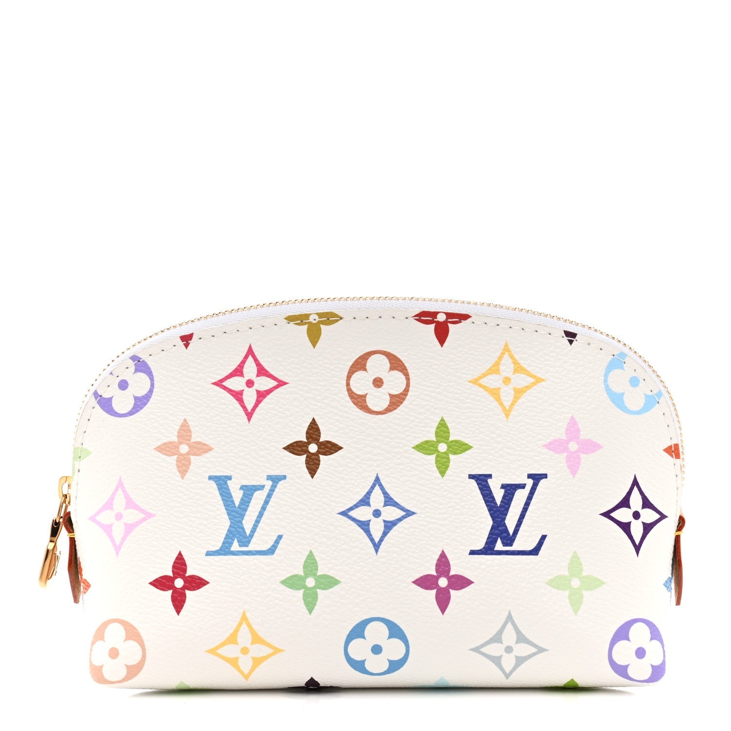 Louis Vuitton LV x TM Monogram Multicolor Cosmetic Pouch PM White