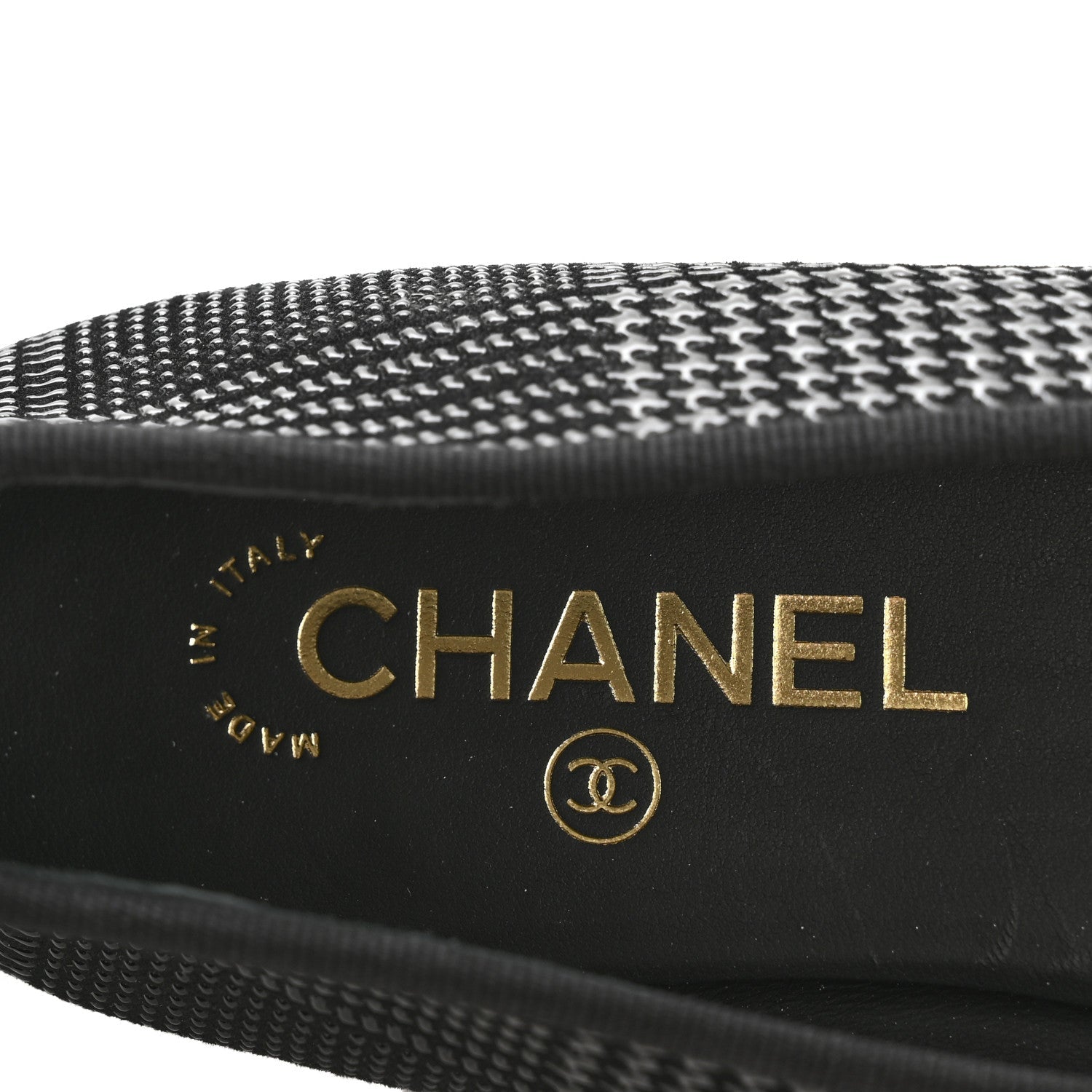 Chanel Suede Kidskin Cap Toe CC Ballerina Flats 39 Black