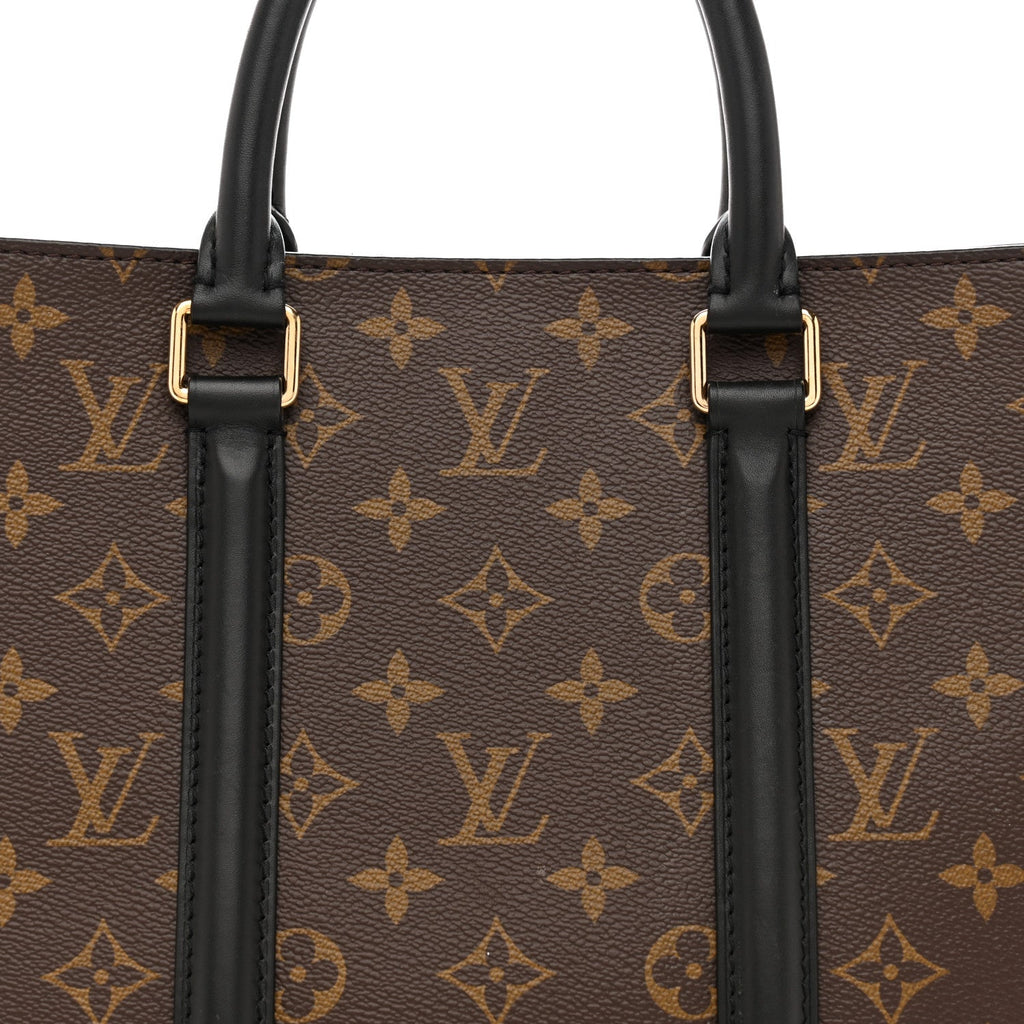 Louis Vuitton Monogram Soufflot MM Black