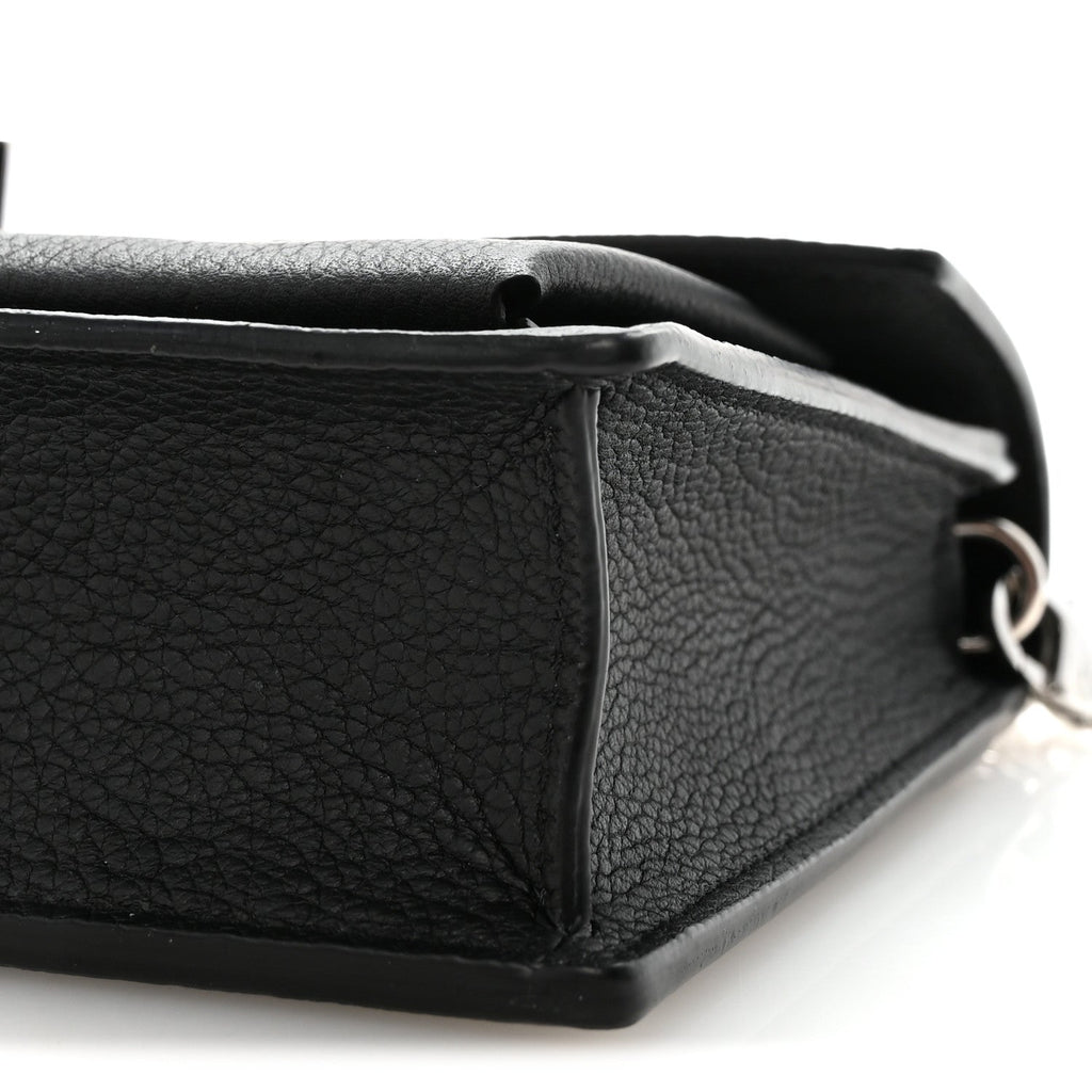 Louis Vuitton Soft Calfskin My Lockme Chain Pochette Black