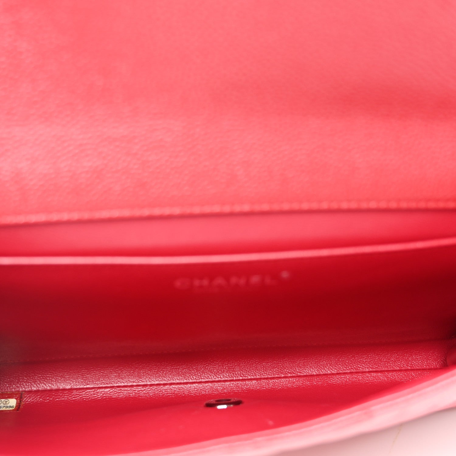 Chanel Iridescent Caviar Quilted Clutch With Chain Flap Red