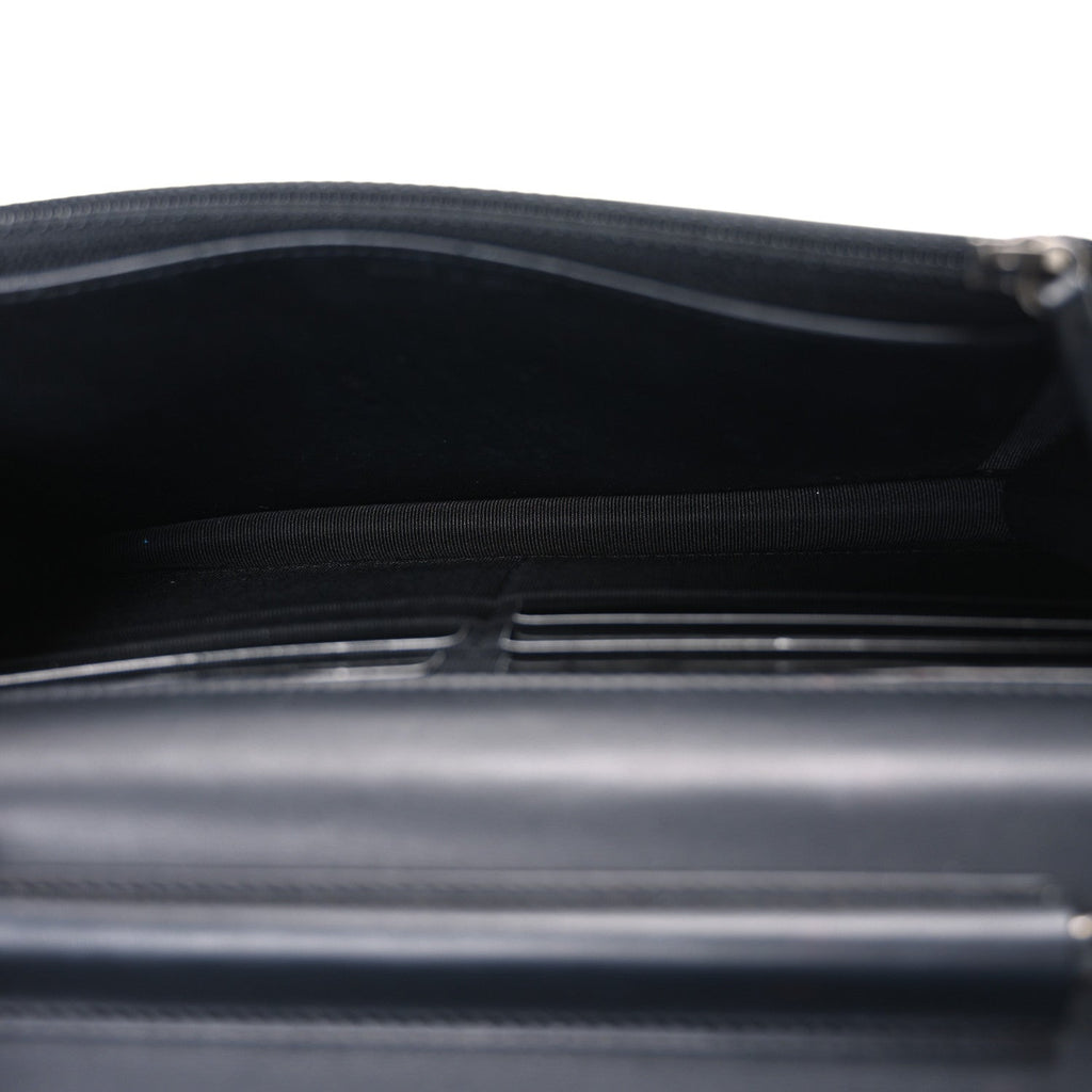 Chanel Aged Calfskin Quilted Lucky Charms 2.55 Reissue Wallet On Chain WOC Black