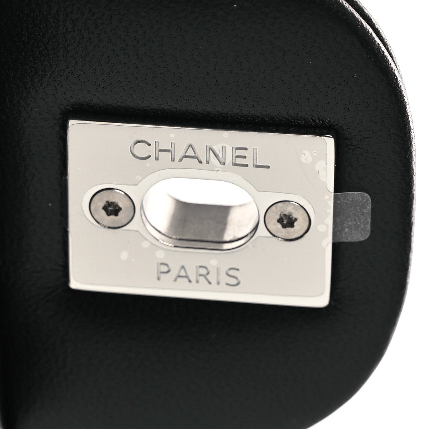 Chanel Lambskin Quilted Mini Rectangular Flap Black
