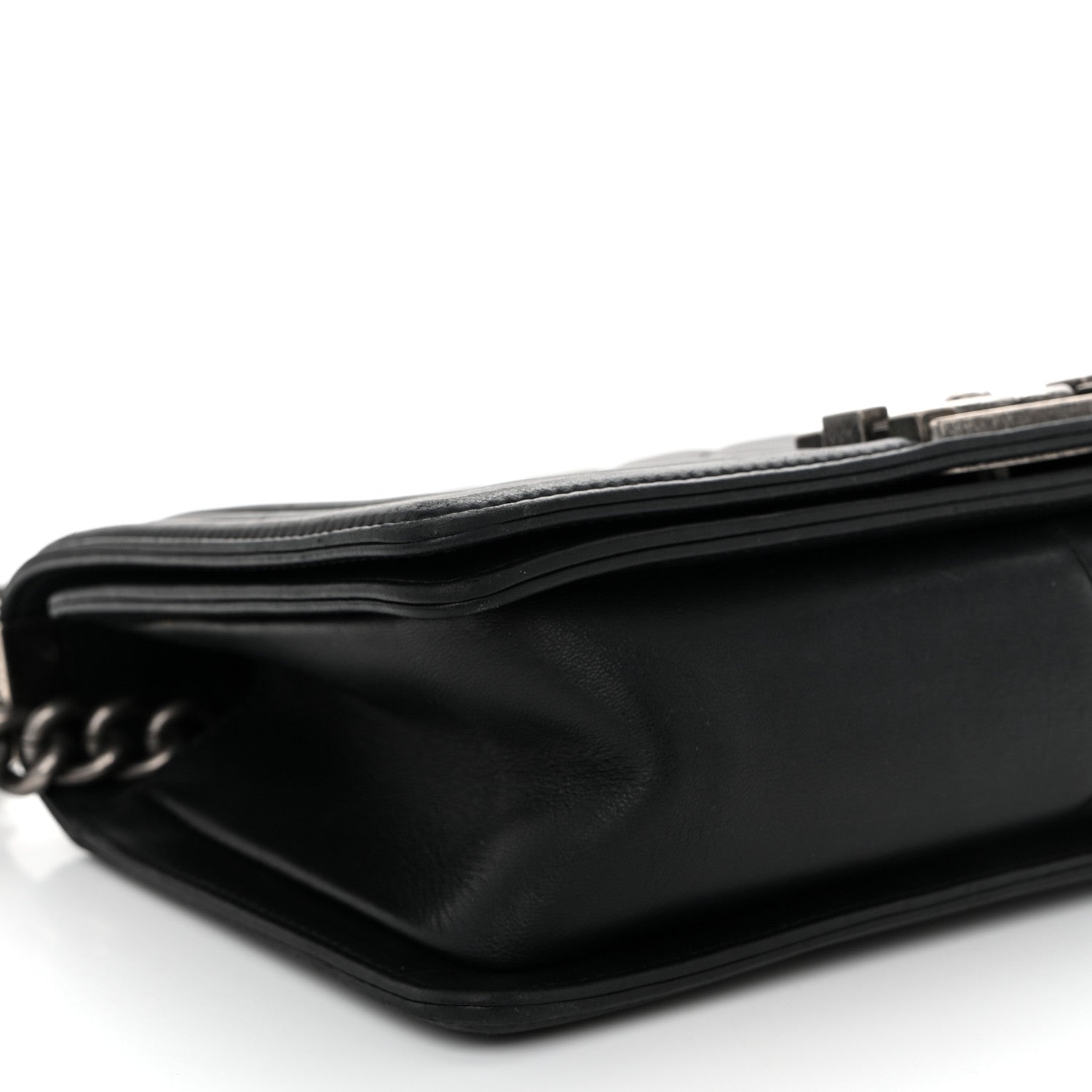 Chanel Lambskin Quilted Medium Boy Flap Black