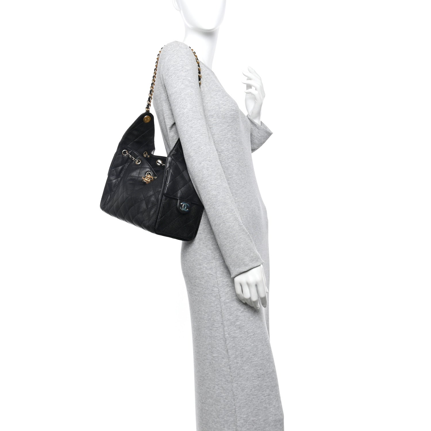 Chanel Caviar Quilted Small Chanel 25 Handbag Black