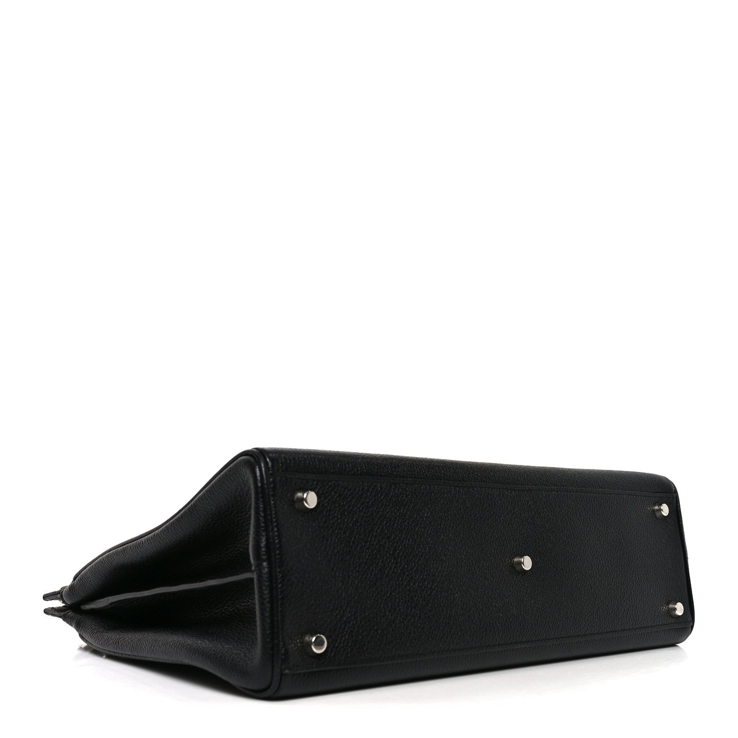 Gucci Grainy Calfskin Medium Zumi Top Handle Bag Black