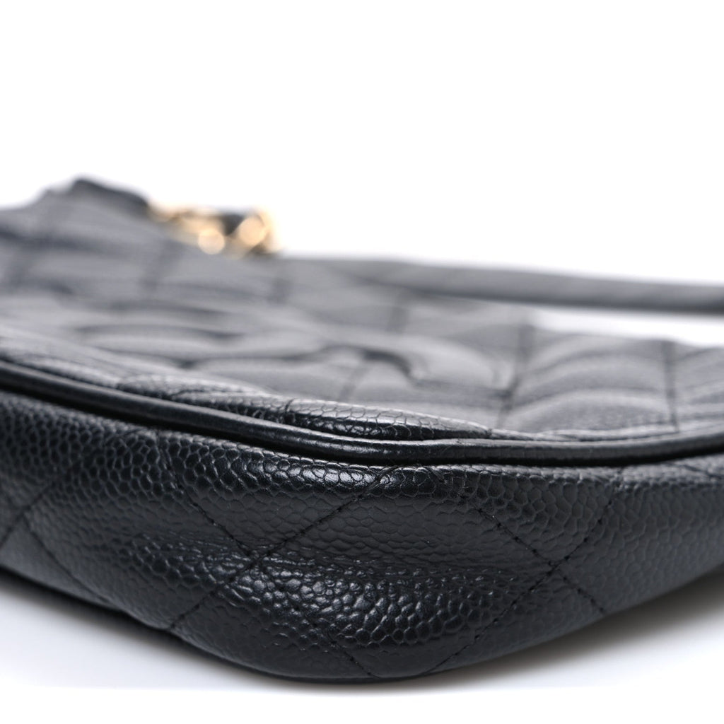 Chanel Caviar Quilted Timeless CC Shoulder Bag Black