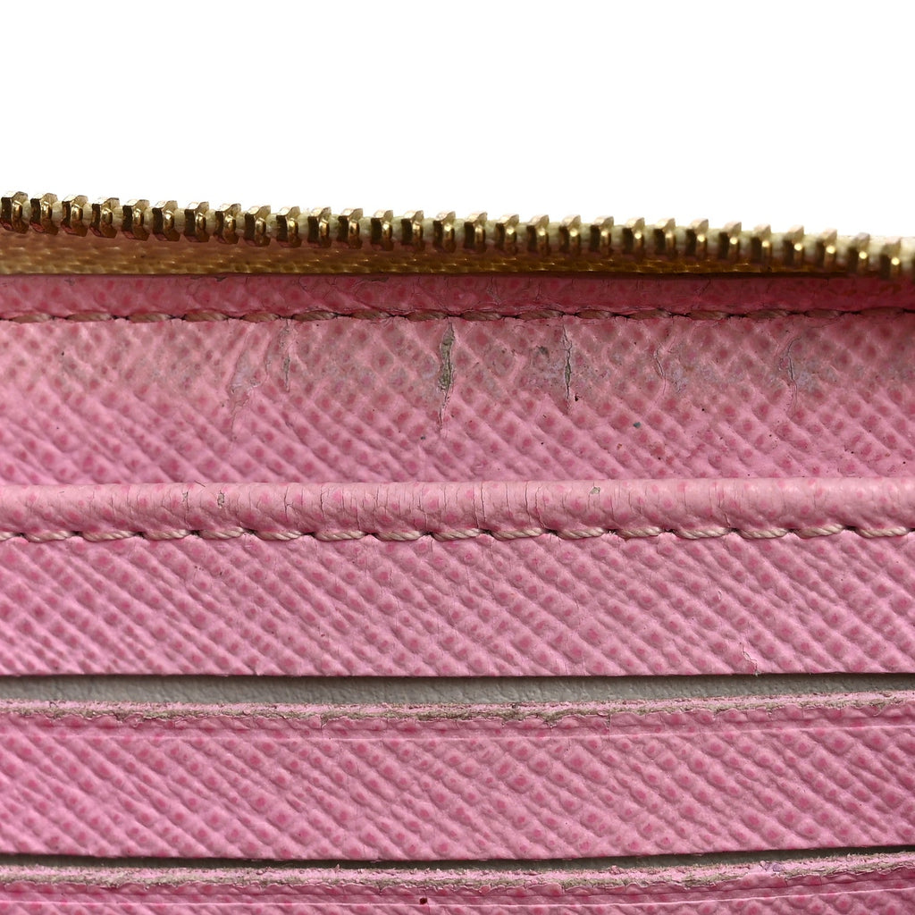 Louis Vuitton Monogram Multicolor Zippy Coin Purse Wallet White Litchi