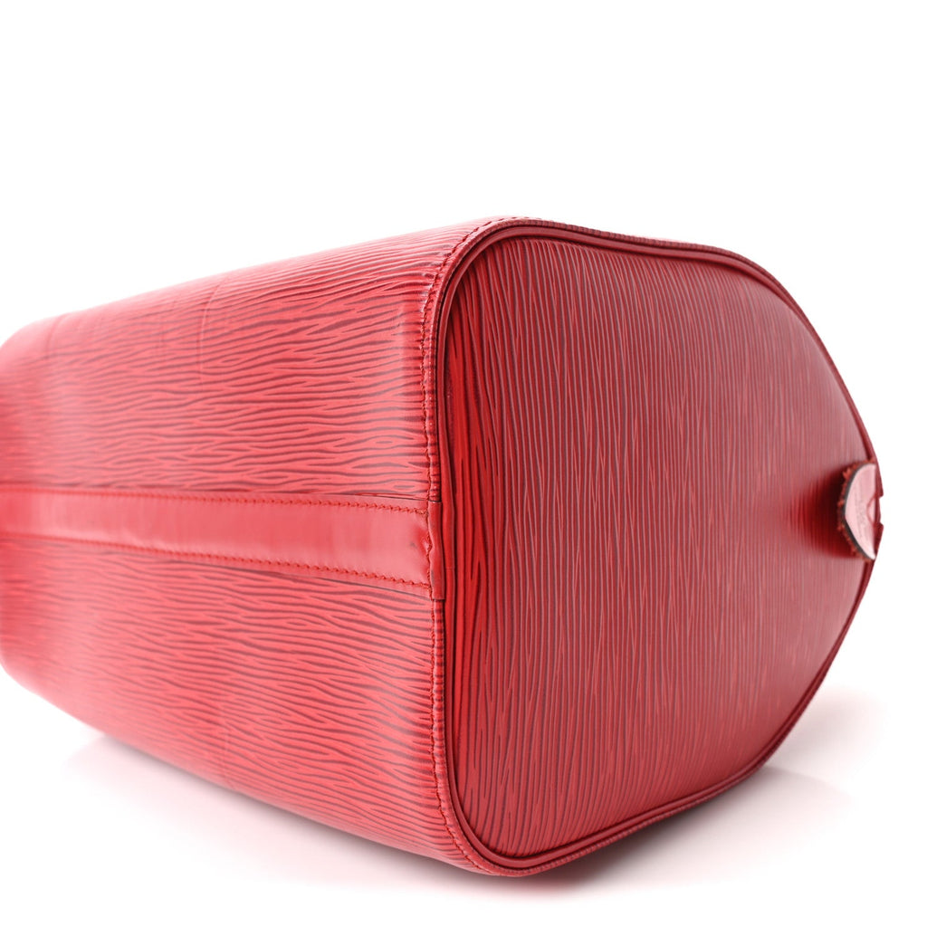 Louis Vuitton Epi Speedy 25 Castillan Red