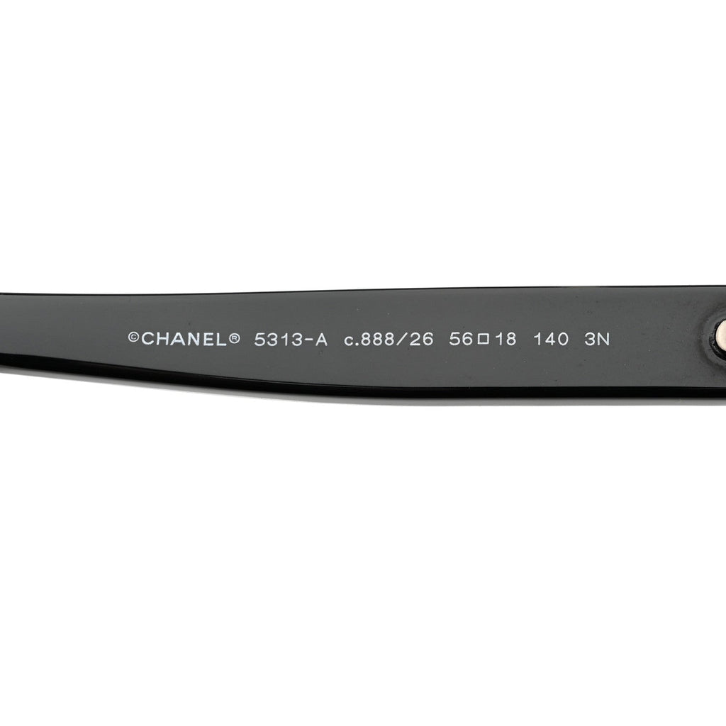 Acetate CC Butterfly Signature Sunglasses 5313-A Black