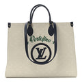 Louis Vuitton Jacquard Embroidered Tufted Monogram Portofino Onthego GM Black