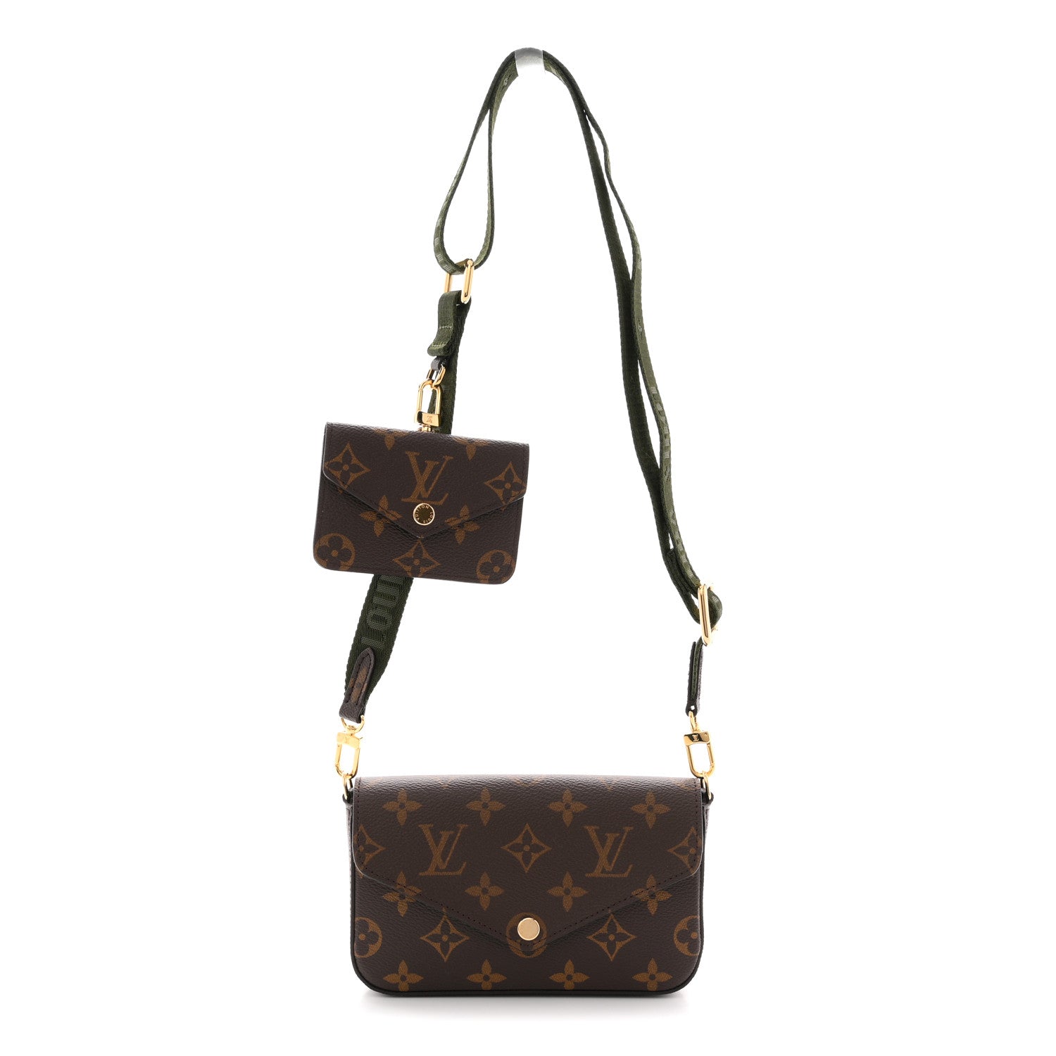 Louis Vuitton Monogram Felicie Strap & Go Kaki