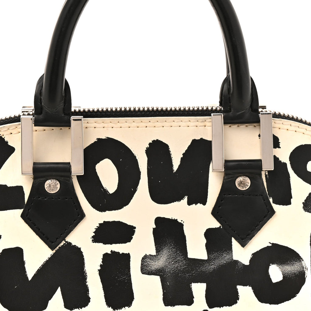 Louis Vuitton Graffiti Alma MM Black