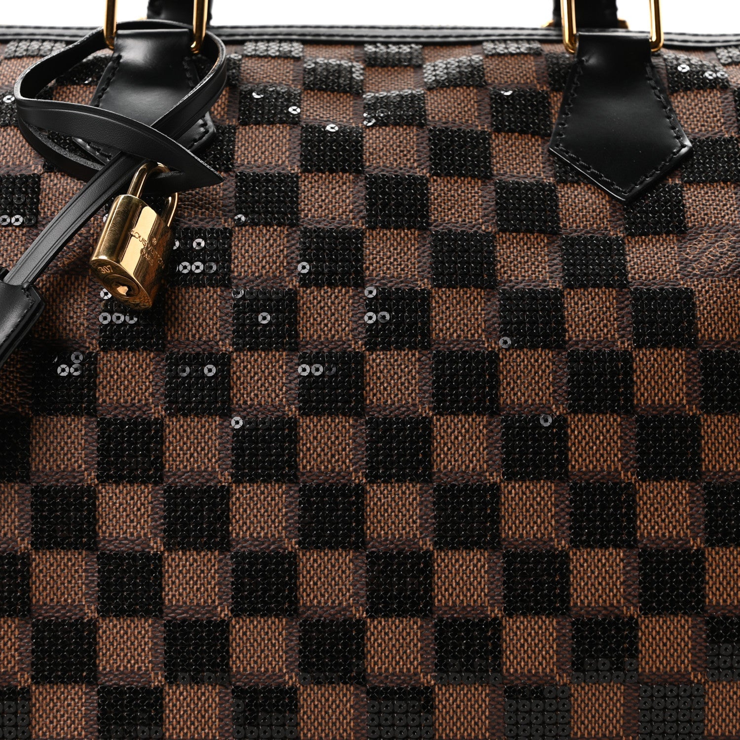 Louis Vuitton Damier Paillettes Speedy 30 Black