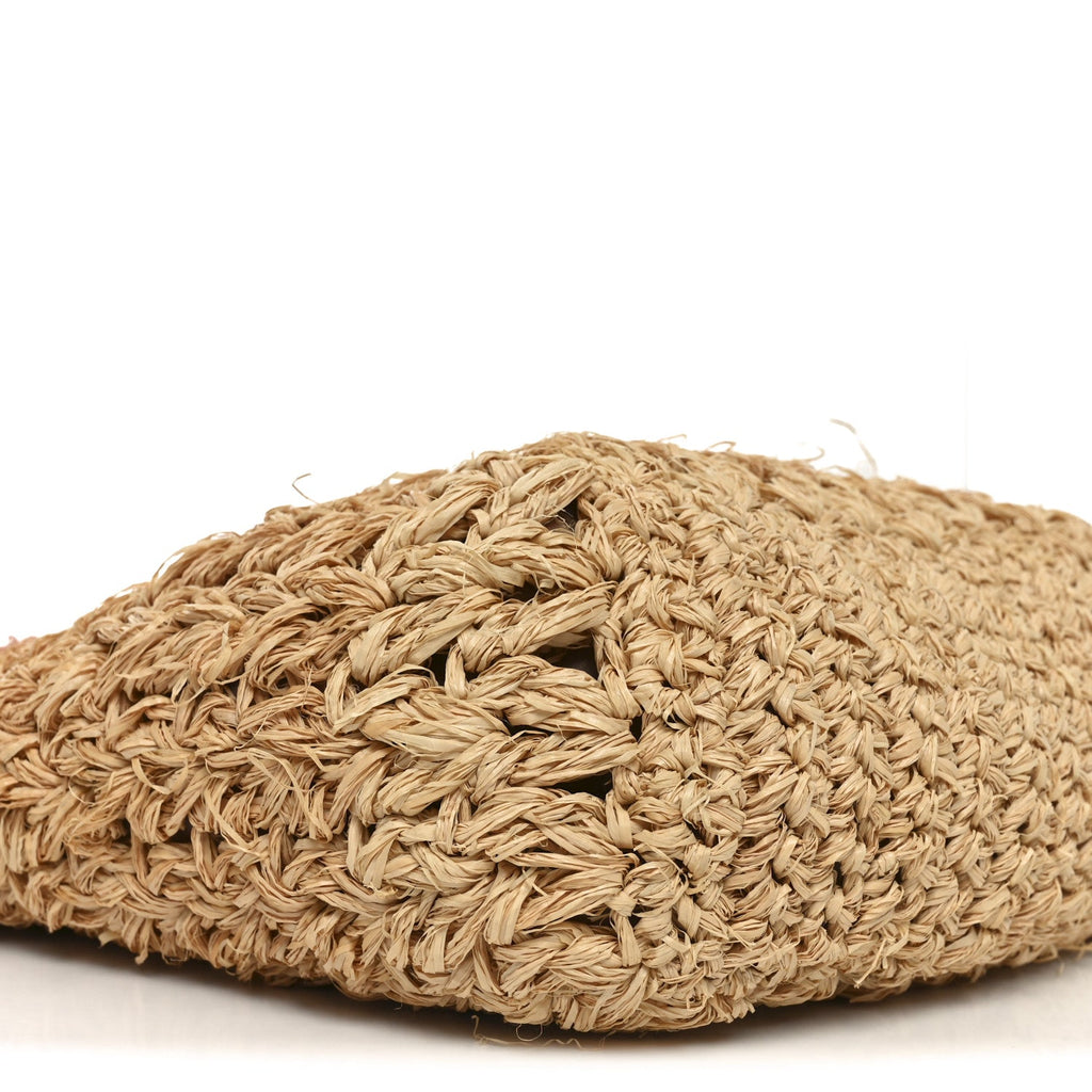 Chanel Straw Raffia Tote Natural Pink