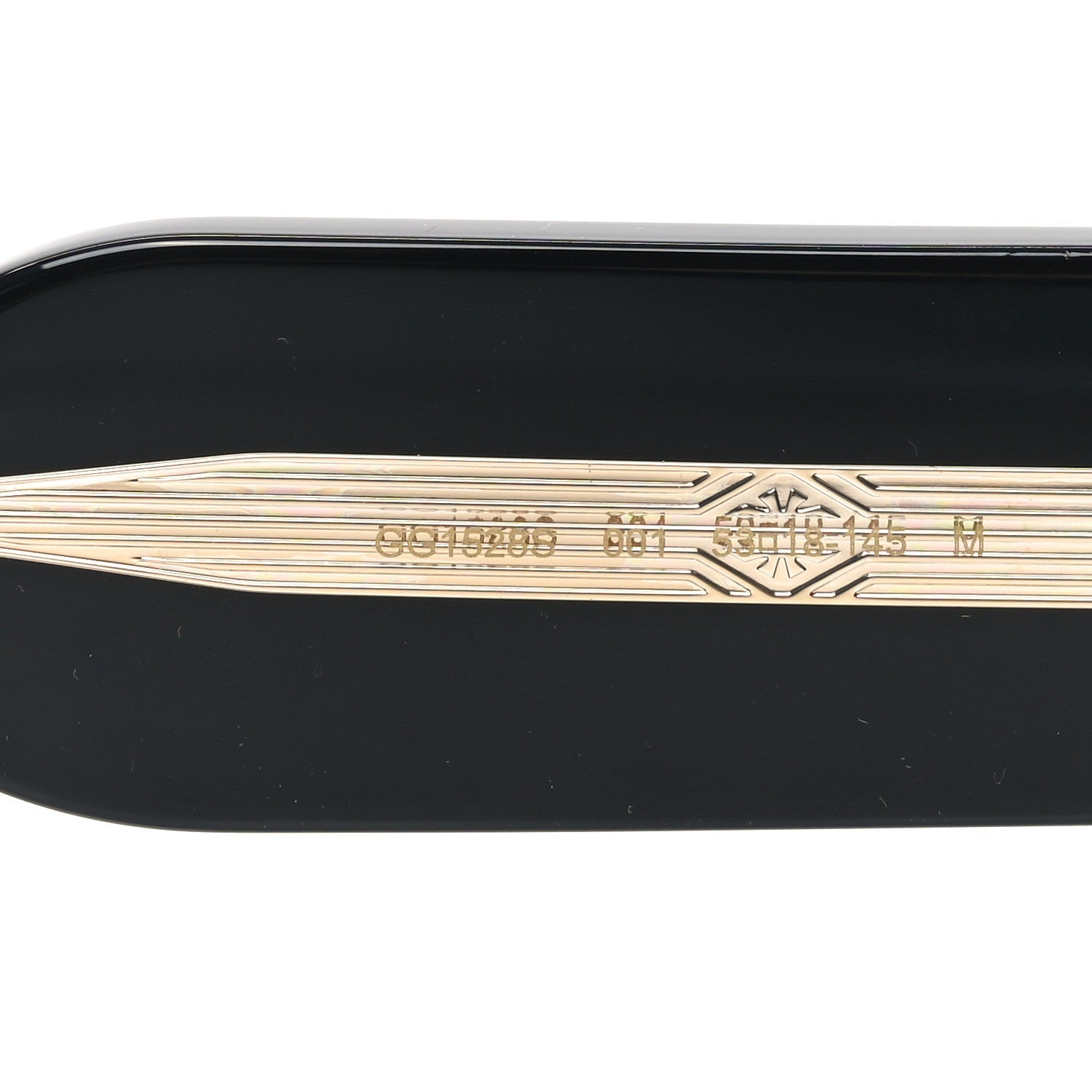 Gucci Acetate Rectangle Frame Sunglasses GG1528S Black