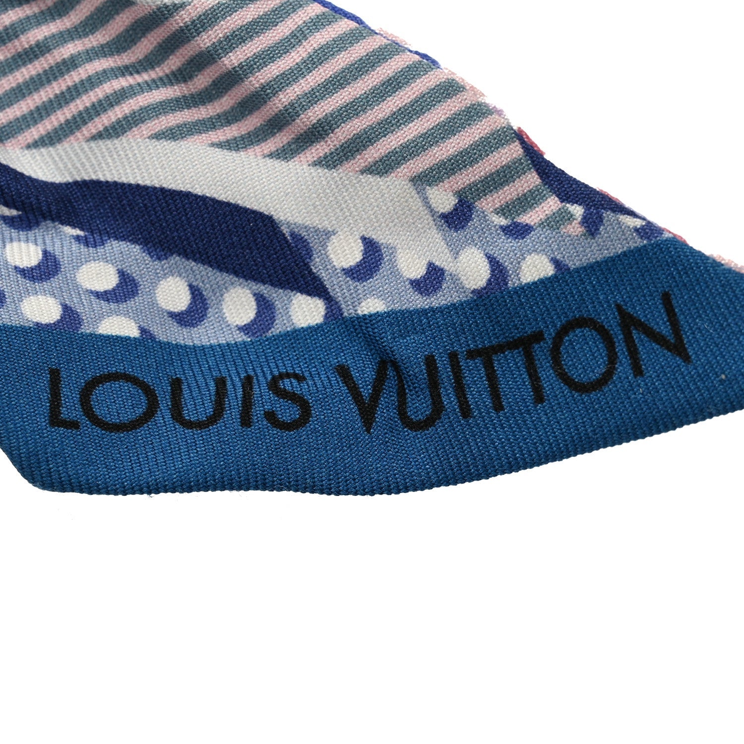 Louis Vuitton Silk Pop Monogram BB Bandeau Bleuet