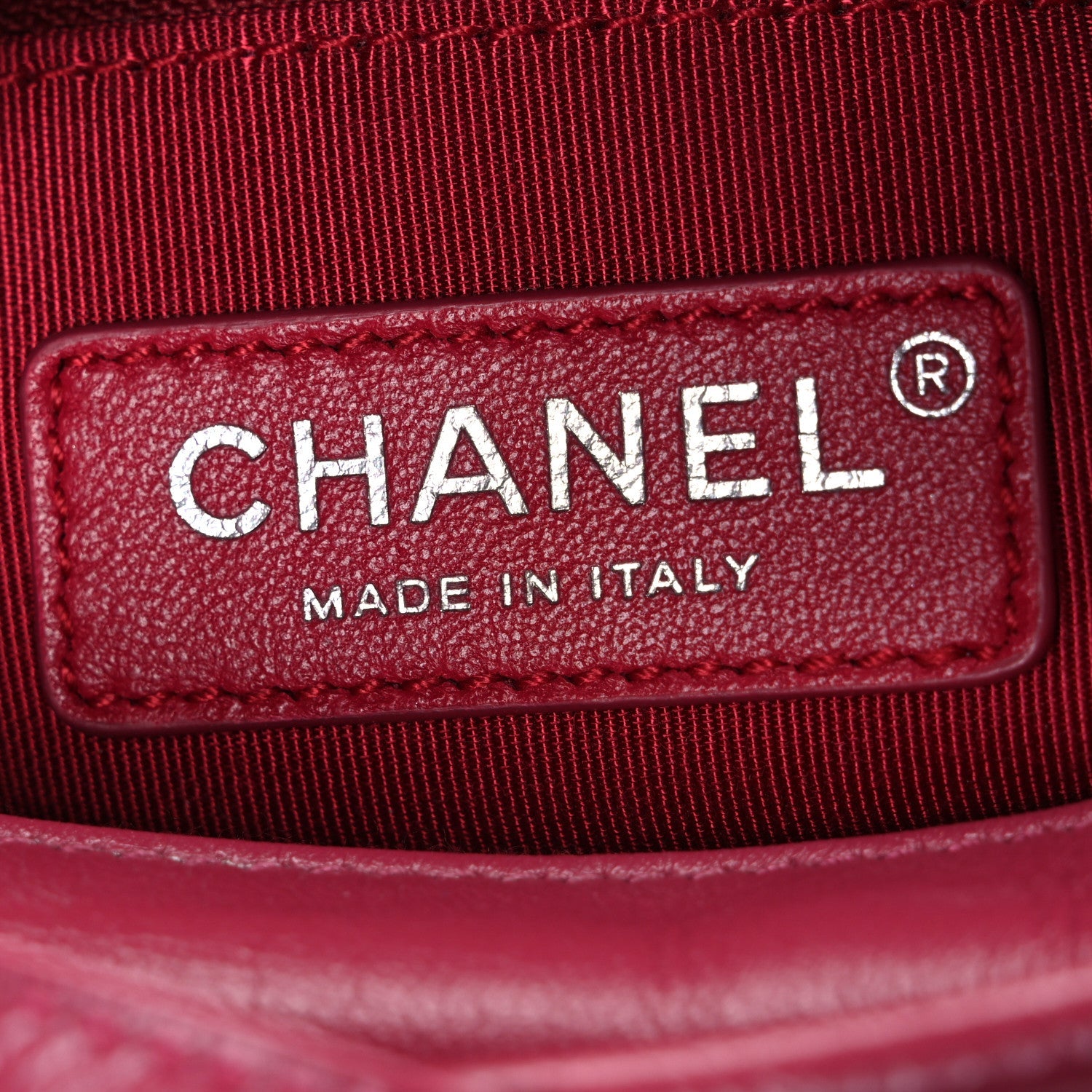 Chanel Aged Calfskin Chevron Quilted Small Gabrielle Hobo Dark Pink