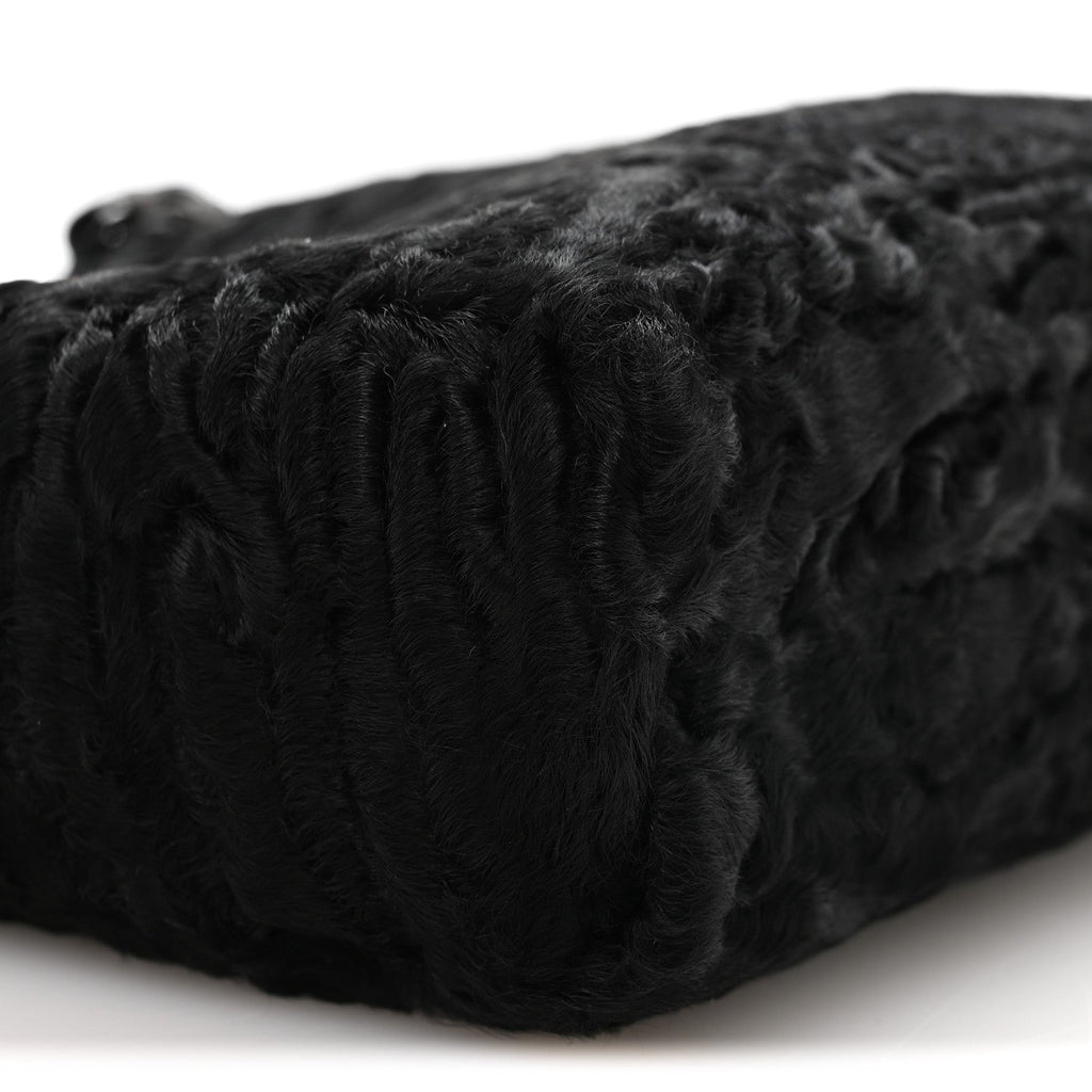 Chanel Persian Lamb Fur Tote Black