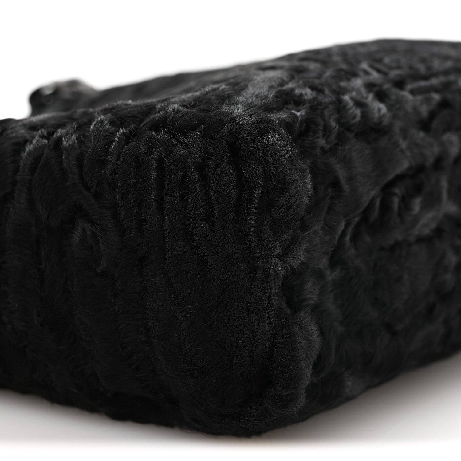 Chanel Persian Lamb Fur Tote Black