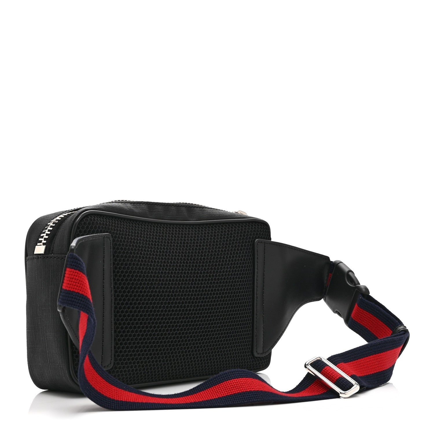 Gucci Soft GG Supreme Monogram Web Belt Bag Black Grey