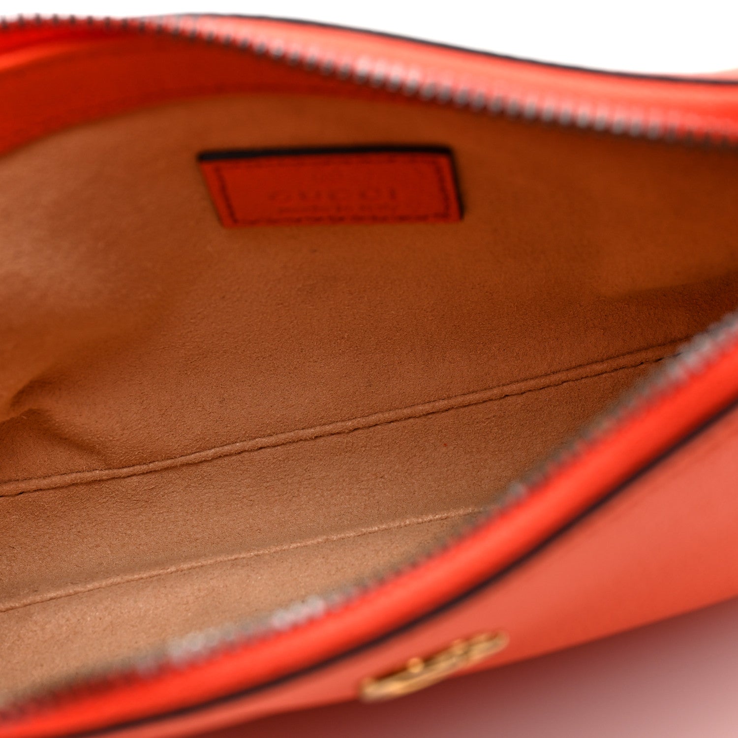 Gucci Goatskin Mini Aphrodite Shoulder Bag Orange